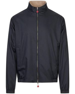 Kiton Bomber Jackets - Blau