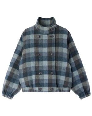 Sessun Jassen ,Veelkleurig ,Wol Harlow Jacket - Blauw