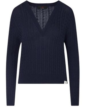 Peuterey V-Neck Strickware - Blau