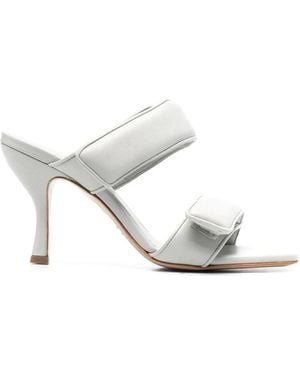 Gia Borghini Heeled Mules - White