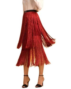 Moskada Midi Skirts - Rojo