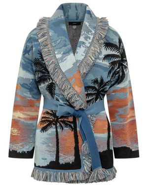 Alanui Truien & Vesten ,Veelkleurig ,Hawaiian Sunset Cardi - Blauw