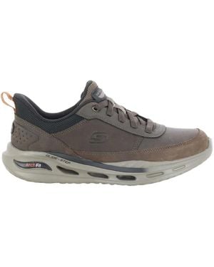 Skechers Bruine Herenschoenen - Grijs