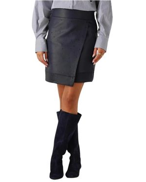 Jansen Amsterdam Cara Rok Cs 769 Short Overlap Rhinestones - Blau
