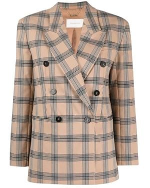 Zimmermann Oversized Luminosity Jacket Met Chequemotief - Meerkleurig