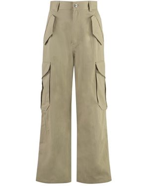 Bottega Veneta Wide Trousers - Natural