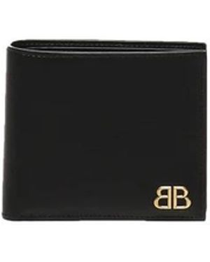 Balenciaga Accessoires ,Zwart ,Leer Monaco Square Wallet