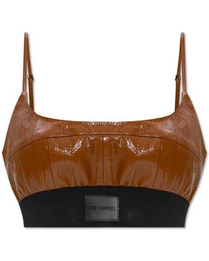 The Mannei Sleeveless Tops - Marrone