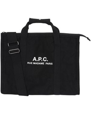 A.P.C. Tote Bags - Nero