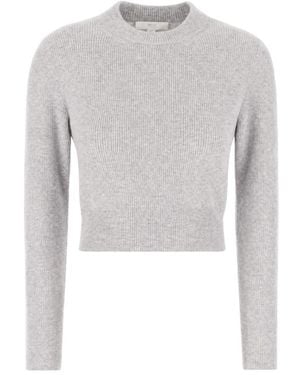 Malo Rippstrick-Pullover - Grau