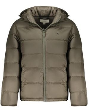 Calvin Klein Hooded Down Puffer Jacket - Groen