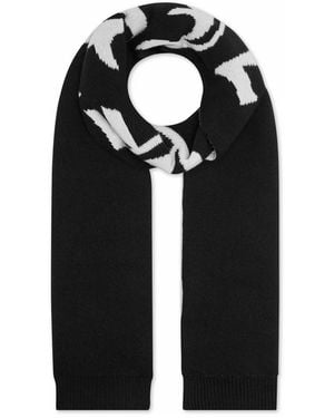 Philipp Plein Long Scarf Gothic - Schwarz