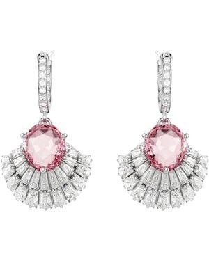 Swarovski Oorbellen Idyllia Shell Roze Gerhodineerd 5680295 - Grijs
