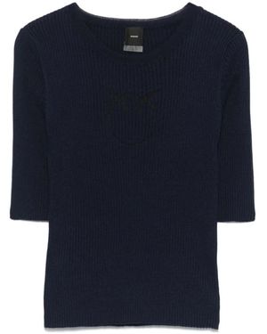 Pinko Round-Neck Knitwear - Blu