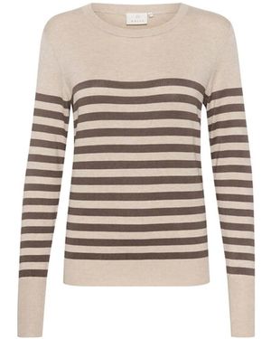 Kaffe Round-Neck Knitwear - Marrón