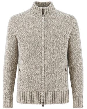 Eleventy Strickjacke Mit Strukturmuster - Grau