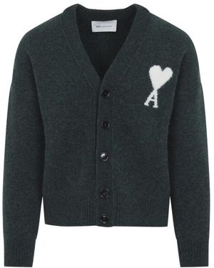 Ami Paris Adc Cardigan - Zwart