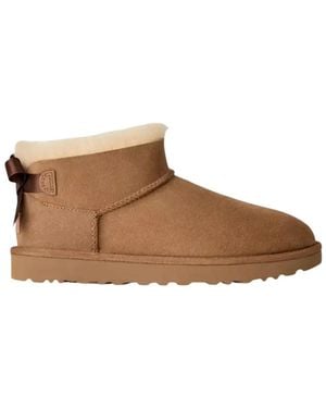UGG Schoenen ,Satijn Ultra Mini Bailey Bow - Bruin