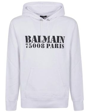 Balmain Hoodies - White