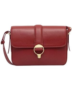 Barbour Rosa Leder Umhängetasche - Rot