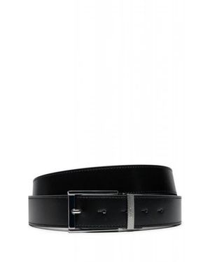 HUGO Accessoires ,Zwart ,Leer Leren Riem