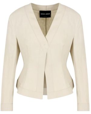 Giorgio Armani Light Jackets - Natural