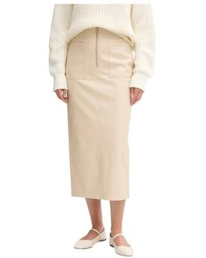 MARC AUREL Midi Rok - Naturel