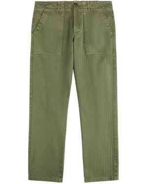 Fay Straight Trousers - Verde