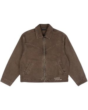 Goodies Sportive Denim Jackets - Marrone