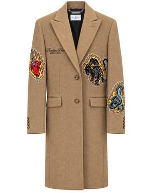 Philipp Plein Single-Breasted Coats - Neutro