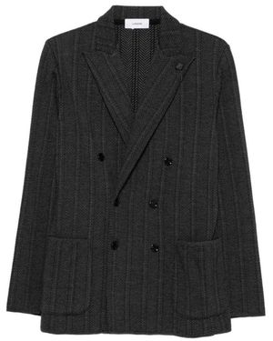 Lardini Jassen ,Grijs ,Blazers - Zwart