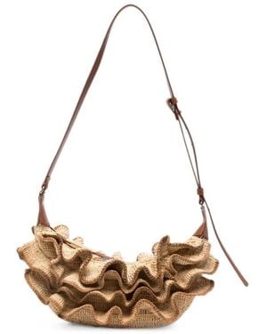 Zimmermann Tassen ,Leer Goldentime Ruffle Shoulder Bag - Metallic
