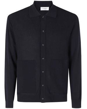 Paolo Pecora Overhemden ,Blauw ,Camicia Maglia