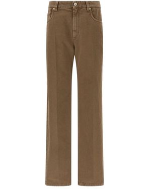 Brunello Cucinelli Straight Jeans - Marrón