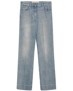 Valentino Garavani Straight Jeans - Blauw