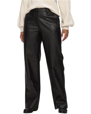 Object Objliva Mw Wide Pants Noos - Zwart