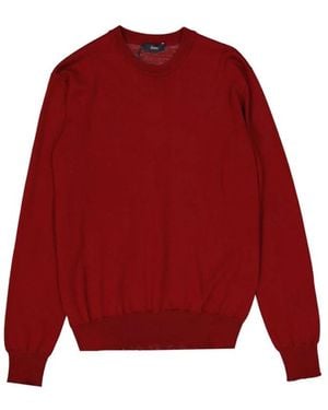 Herno Round-Neck Knitwear - Red