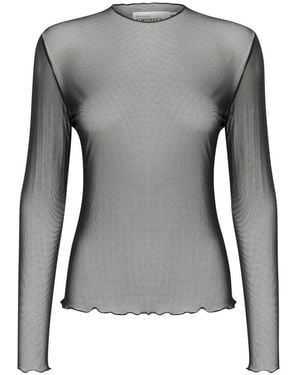 Karen By Simonsen Long Sleeve T-Shirts - Grey