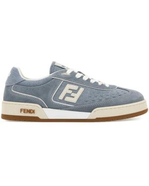 Fendi Blaue Match Schnürsneaker