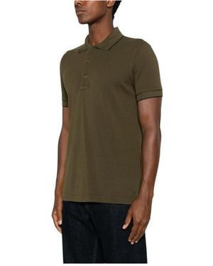 Tom Ford Poloshirt Met Korte Mouwen - Groen
