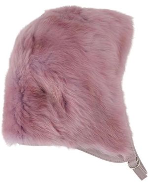 Acne Studios Fur Hat - Paars