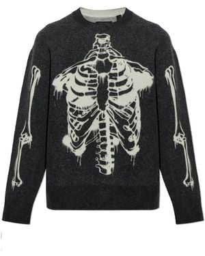 AllSaints Ribspill Pullover - Schwarz
