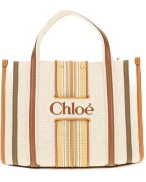 Chloé Kleine Woody Loop Tote - Mehrfarbig