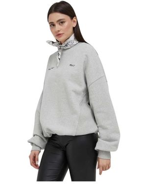 »preach« Sweatshirt Met Ronde Hals - Grijs
