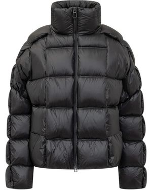 RAXXY Jassen ,Zwart ,Nylon Oversized Gewatteerde Donsjas Met Capuchon