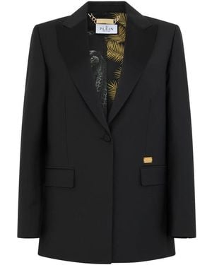 Philipp Plein Jassen ,Zwart ,Wol Blazer