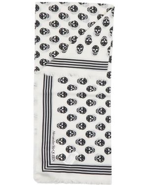 McQueen Winter Scarves - White