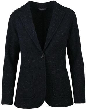 Circolo 1901 Jassen ,Blauw ,Wol Blazer Stondato - Zwart