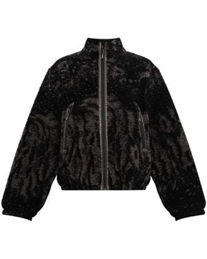 ROA Ewe Furry Jacket - Schwarz