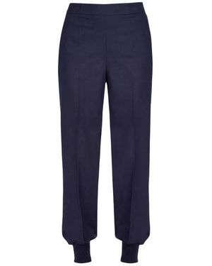 Semicouture Broeken ,Blauw ,Tapered Broeken